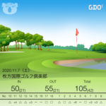 枚方国際ゴルフ倶楽部＠2020.11.7