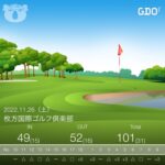 枚方国際ゴルフクラブ＠2022.11.26
